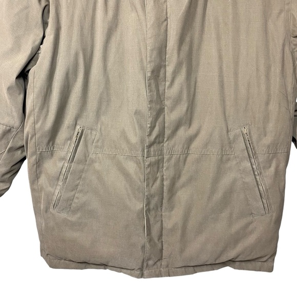 RFT By Rainforest Down Filled Coat Mens XXL Coyote Khaki Puffer Jacket Full Zip - Picture 4 of 15